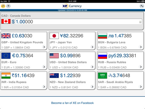 XE Currency for iPad